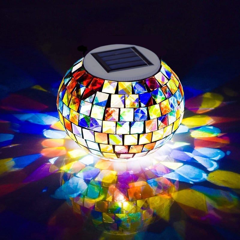 Starryfill Color Changing Solar Glass Block Led Table Lights - Rechargeable, Outdoor & Indoor, Ideal Gifts - Image 1